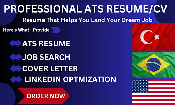 Bestseller - write a professional ats optimised resume and cover letter