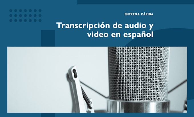 Gig Preview - Transcribe your audio or video in spanish accurately