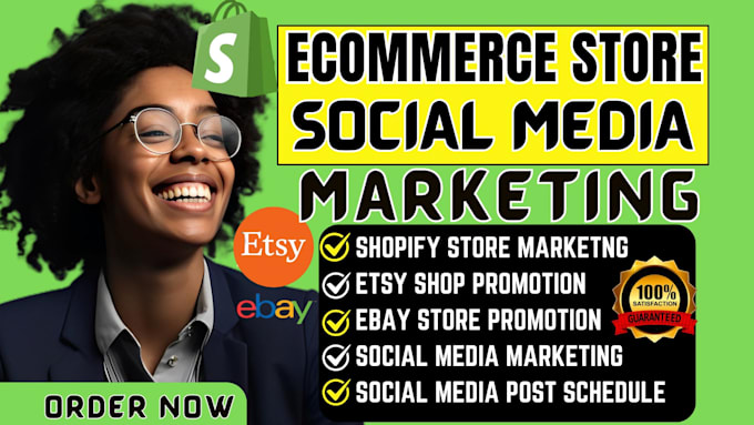 Gig Preview - Be your social media marketing manager promote etsy ebay shopify to boost sales