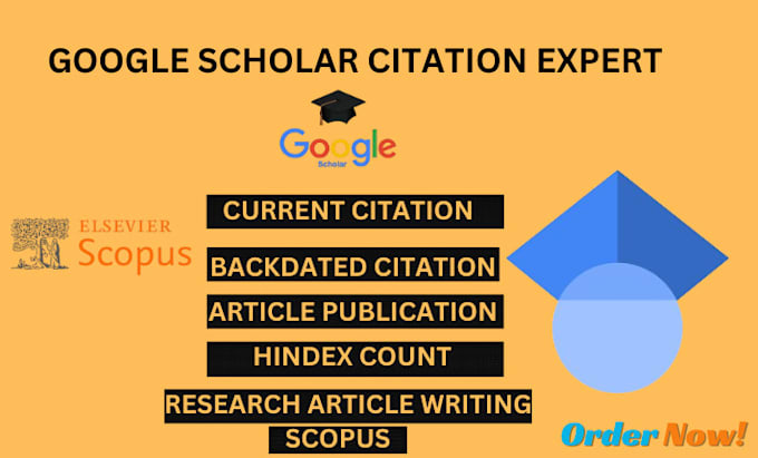 Gig Preview - Increase google scholar citation, scopus, hindex and backdated citation