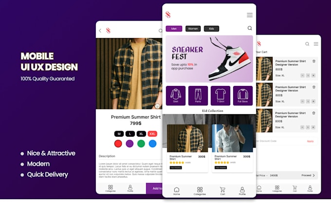 Bestseller - do mobile UI UX redesign for startups, responsive with figma