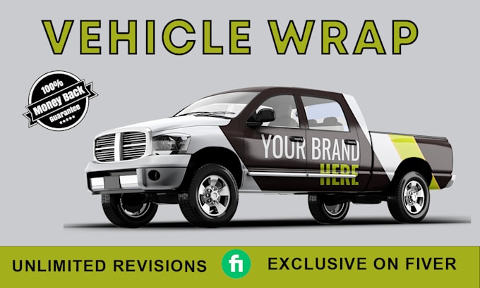 Gig Preview - Do creative any vehicle wrap ,van, racing car wrap for you