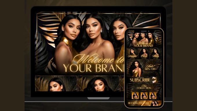 Gig Preview - Design luxurious human hair website for hair extension business