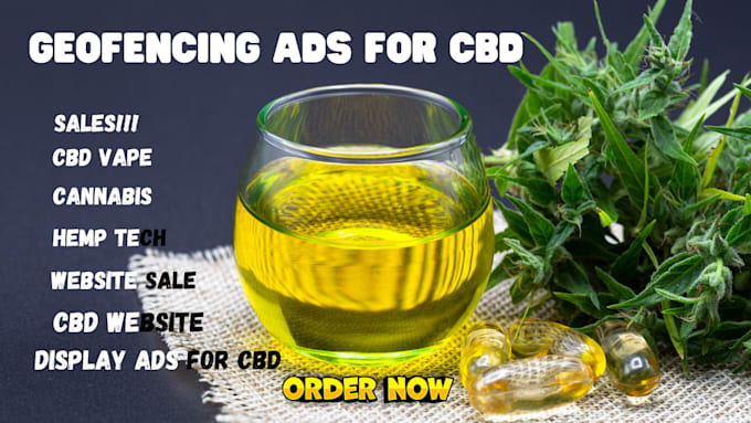 Gig Preview - Do cbd hemp cannabis promotion via geofencing display advertising