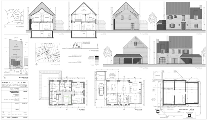 Gig Preview - Provide custom home design package in autocad and revit