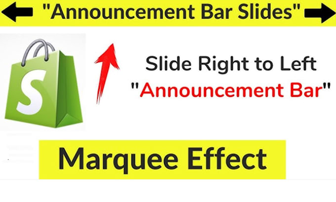 Gig Preview - Add marquee announcement bar shopify