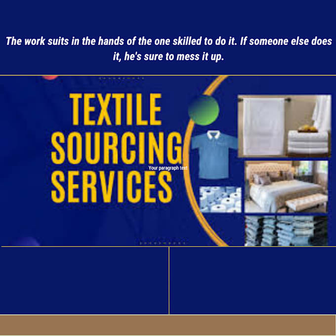 Gig Preview - Be your home textile sourcing agent in pakistan