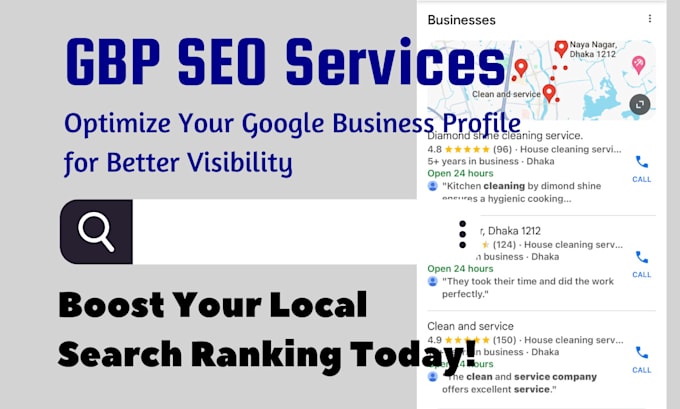 Gig Preview - Dominate local search results with expert gbp SEO services