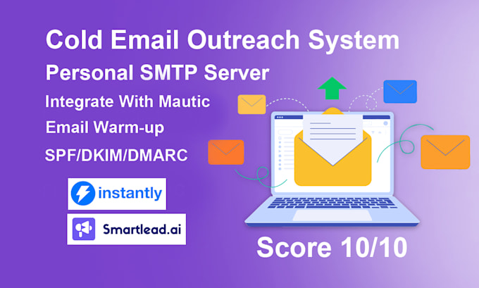 Gig Preview - Set up instantly ai and SMTP server for cold email marketing system