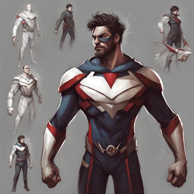 Gig Preview - Create an image of you as a superhero character art