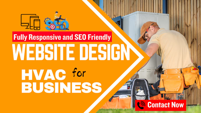 Gig Preview - Create a professional hvac, roofing, or plumbing agency website design with wix