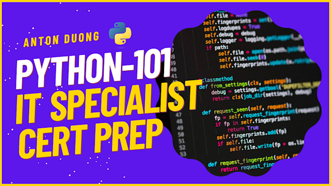 Bestseller - teach you python programming so you can get its certified