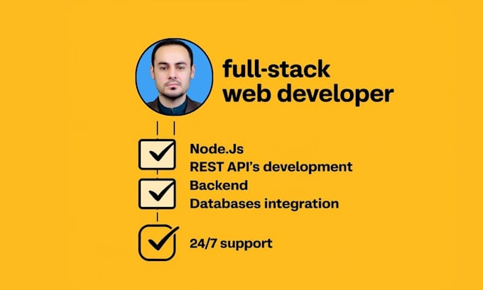 Gig Preview - Develop your backend with node js express js and mongodb