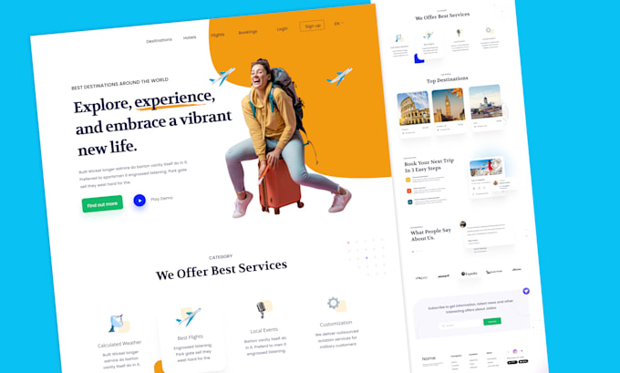 Bestseller - do minimal landing page, ui ux redesign in figma