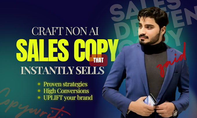 Gig Preview - Craft perfect sales copy that 100 percent sells