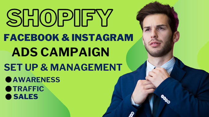 Gig Preview - Create and set up shopify facebook ads and instagram ads campaign