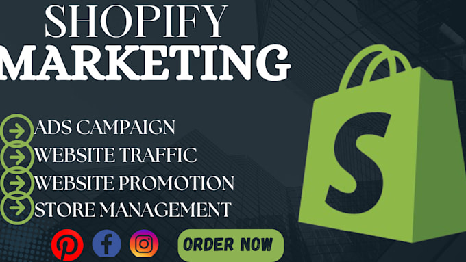 Gig Preview - Do shopify ecommerce marketing and shopify promotion to boost shopify sales