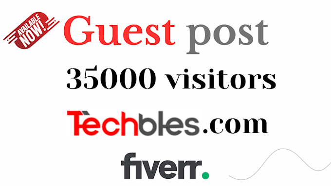 Gig Preview - Publish guest post article on techbles com