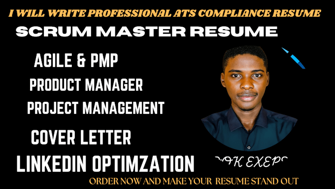 Gig Preview - Write a professional scrum master resume