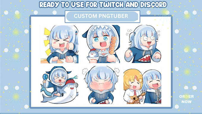 Bestseller - design custom character model pngtuber, discord emote, badge for your streaming