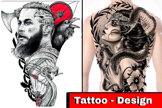 Gig Preview - Custom tattoo design, tattoo sleeve as a professional tattoo artist