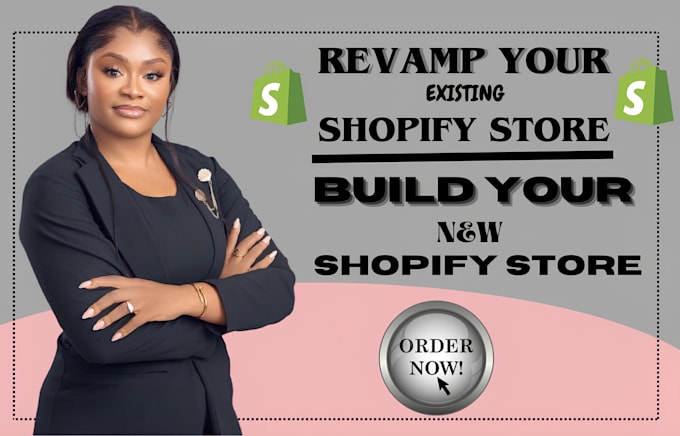 Gig Preview - Create shopify website redesign shopify website design shopify website redesign