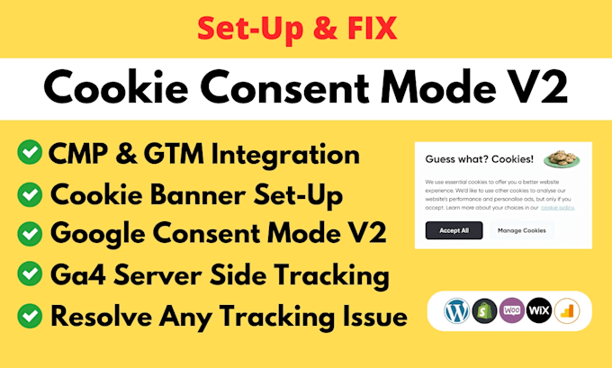 Bestseller - setup cookie consent banner mode v2 for gdpr and ccpa with GTM and ga4 tracking