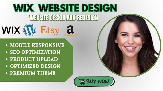 Gig Preview - Design wix website redesign wix ecommerce website wix website redesign