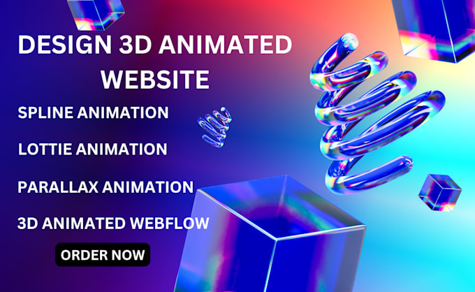 Gig Preview - Develop 3d animated website threejs webgl nextjs website 3d interactive webflow