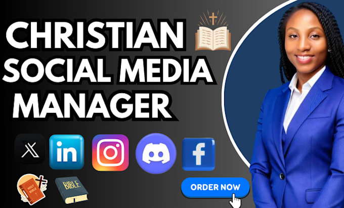 Gig Preview - Your christian social media manager, manage your ministry online