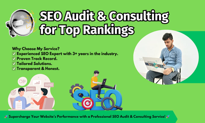 Gig Preview - Professional SEO audit and consulting for top rankings