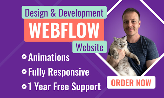 Bestseller - be your webflow expert, design or develop webflow website