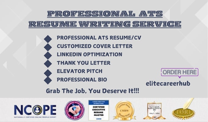 Gig Preview - Provide professional ats resume writing service