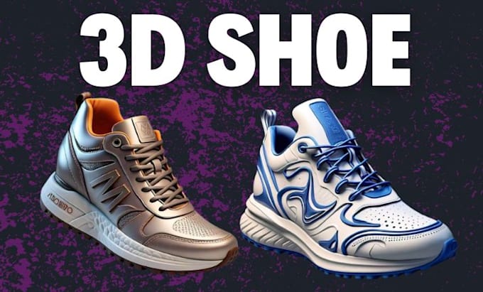 Gig Preview - Do 3d shoes, 3d sneakers, 3d footwear, wearable