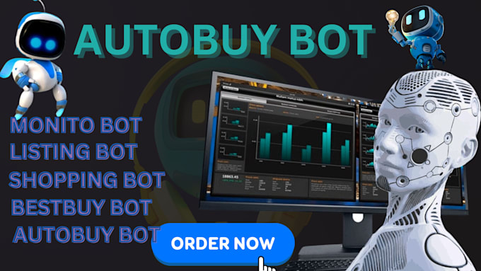 Gig Preview - Create autobuy bot, shopping bot, amazon bot, bestbuy bot, wallmart bot