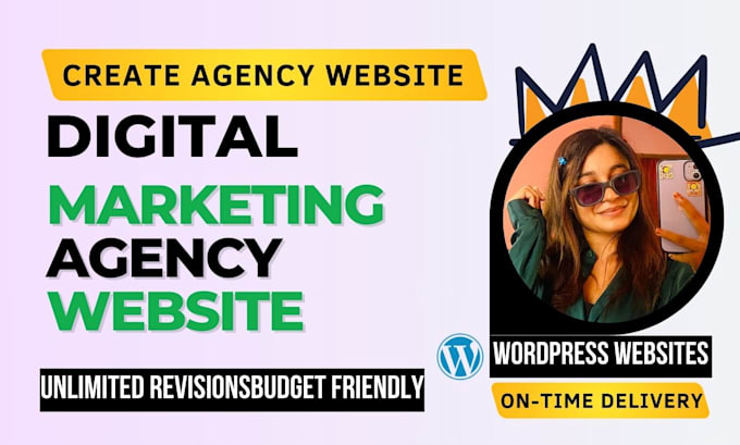 Gig Preview - Create an agency website and digital marketing website