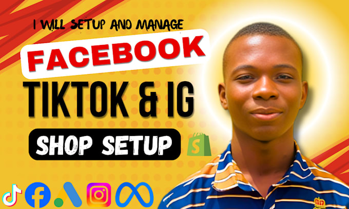 Bestseller - set up  tiktok shop, facebook shop, fb ads, tiktok ads, and shoify marketing