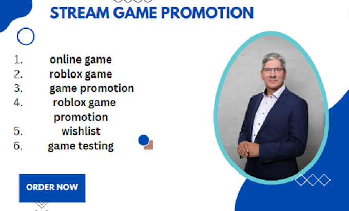 Gig Preview - Do game promotion steam game promotion, roblox games, steam game