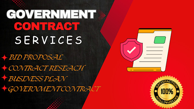 Gig Preview - Write a government contract business plan rfp contract research bid proposal