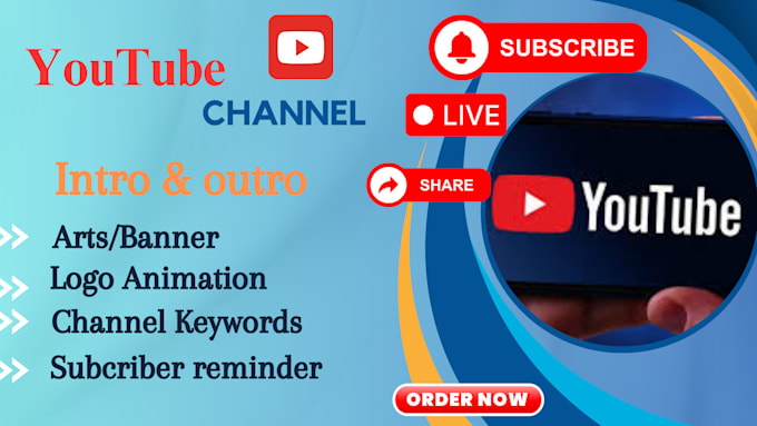 Bestseller - create intro outro video animation for your youtube channel