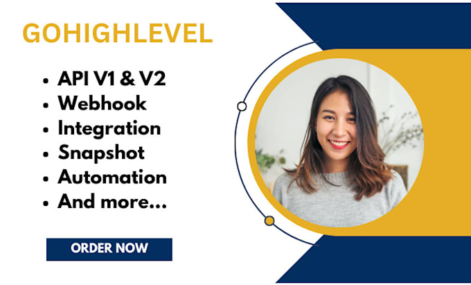 Gig Preview - Do gohighlevel api integration and webhook for snapshot contact automation ghl