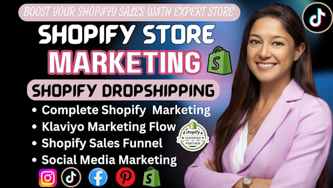 Bestseller - create shopify dropshipping store, shopify marketing to boost shopify sales