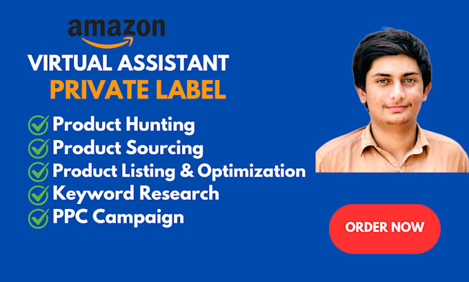 Gig Preview - Be your amazon virtual assistant for fba private label