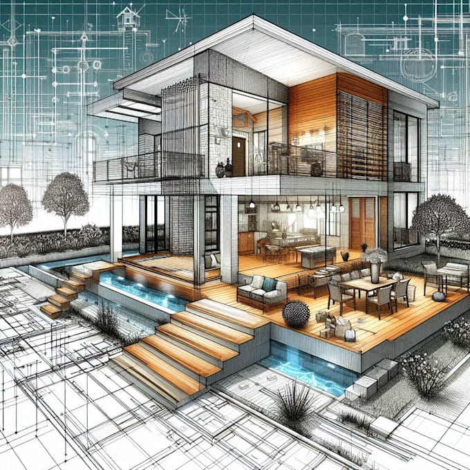 Gig Preview - Draw floor plan pdf or sketch to drawings and redraw drawing