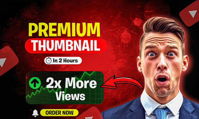 Gig Preview - Make attractive clickbait youtube thumbnail in just 3 hours