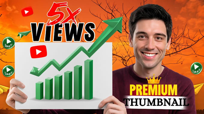 Gig Preview - Design premium youtube thumbnail