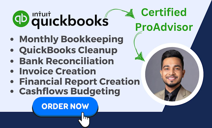 Gig Preview - Do bookkeeping in quickbooks online