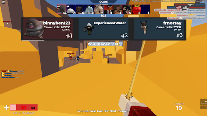 Gig Preview - Help you understand public lobbies in roblox arsenal