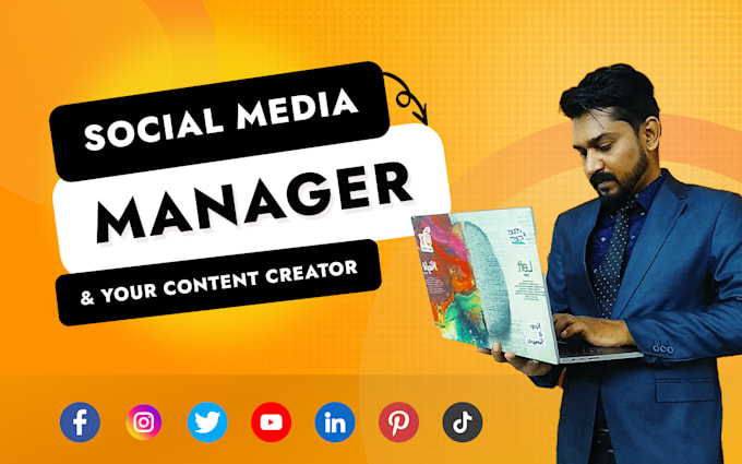 Gig Preview - Be your social media marketing manager and content creator