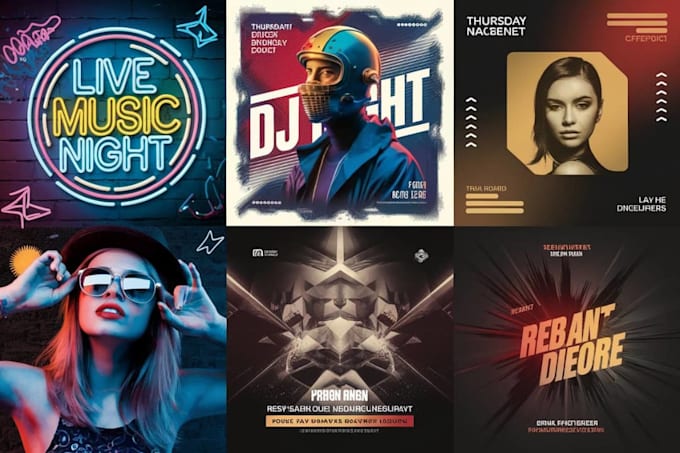 Gig Preview - Create concert flyer or poster for your classical music dj night club festival